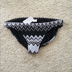 New Missoni target bikini swim bottom lace zigzag pattern crochet chevron- Large